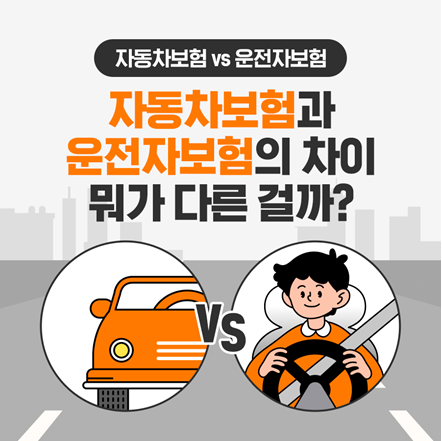 자동차보험과 운전자보험의 차이 뭐가 다른 걸까?